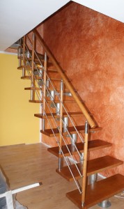 Metalltreppe Modell CORA Mix 220 Lux U-180 12 Elemente
