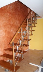 Metalltreppe Modell CORA Mix 220 Lux U-180 13 Elemente